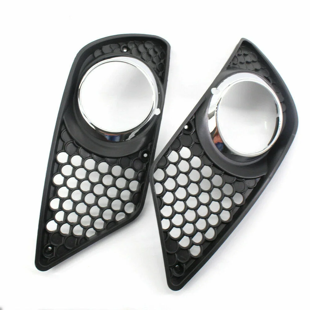 Fog Light Cover For Mercedes Benz C Class W204 2008-2010  Front Bumper Grille Foglights Covers Frame Hole Protect view 5