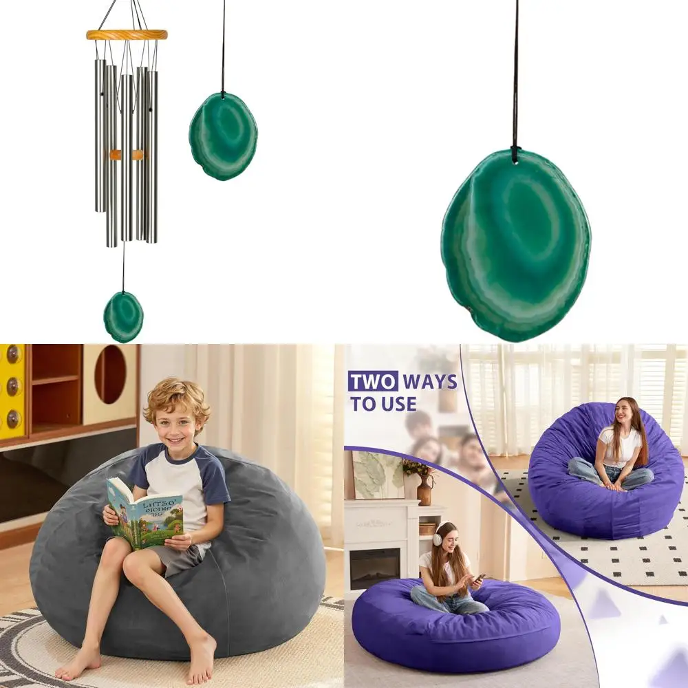 

Signature Collection Celtic Agate 24-Inch Wind Chimes: Outdoor Patio World Music Decor