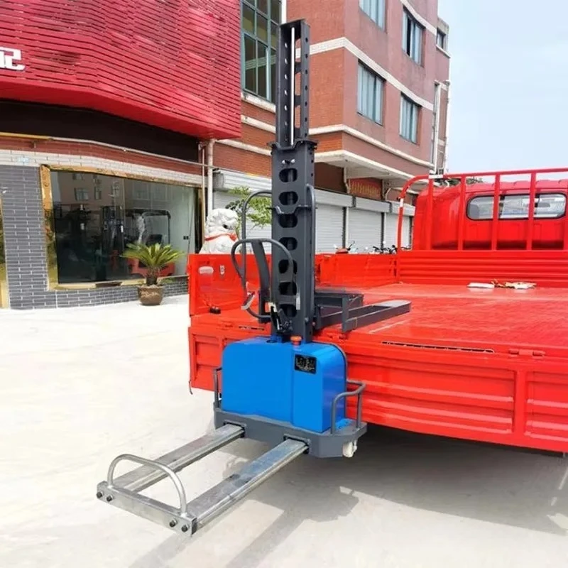 Wholesale Electric Self Loading Pallet Stacker 1000kg 500kg 700kg Lithium Battery CE Certified High Efficiency Logistics Durable
