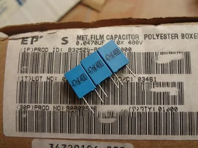 Film capacitor 0.047UF400V 47N400V 473/400V foot distance 5mm