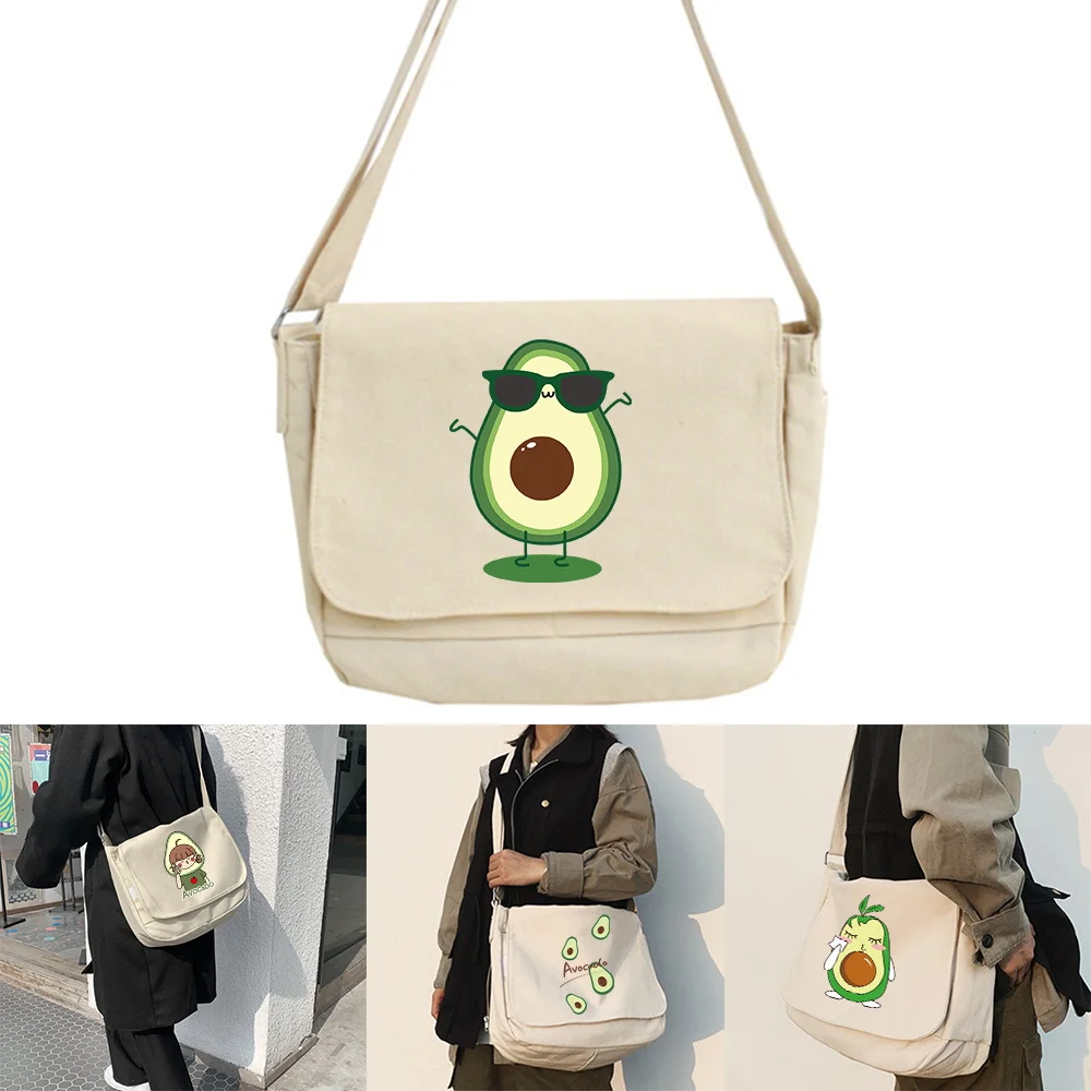 Women's Bag Messenger Female Backpack Large Capacity Versatile Adjustable Shoulder Student Postman Tote Bags Avocado Series