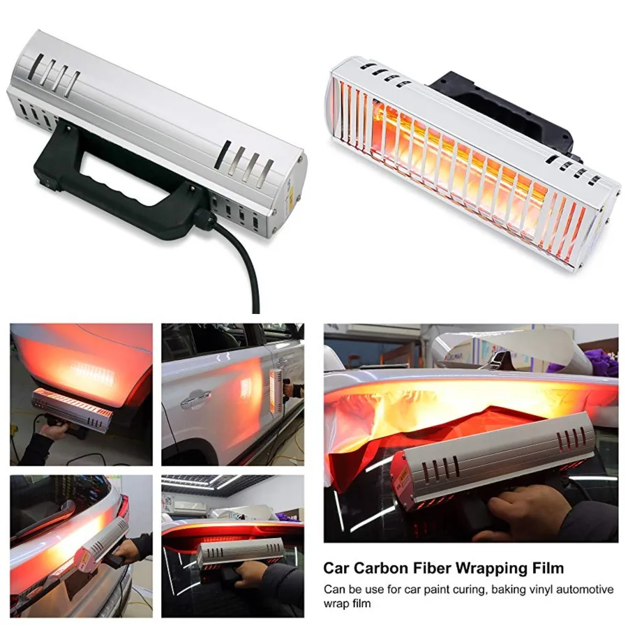 Handheld Infrared Paint Curing Lamp 1000w Shortwave Infrared Paint Lamp Paint Baking Dryer Car Body Repair Tool 110V