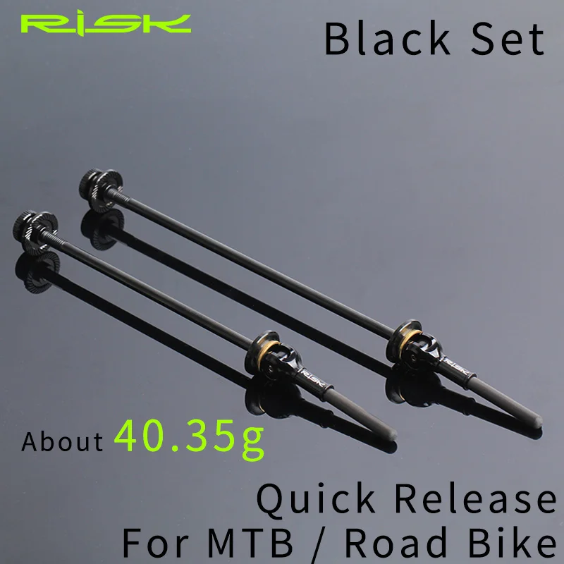 AliExpress RISK Bike Quick Release Skewer TC4 Titanium Alloy Axle QR HUB Lever for MTB Road Bicycle Ultralight Skewers for 100/130 100/135 Frame