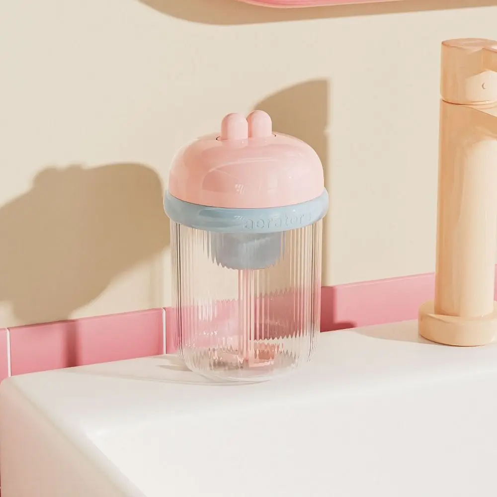Garrafa de espuma elétrica em formato de coelho, alimentada por bateria, leve, copo de espuma elétrico, compacto e destacável