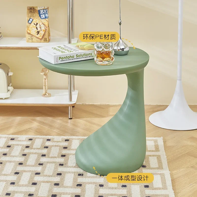 Nordic creative special-shaped sofa side table simple household plastic coffee small apartment balcony