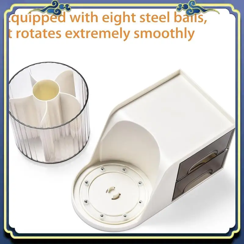 Portable Desktop Pen Pencil Card Holder Storage Box For Desk, Makeup Organizer, Office Supplies Desk Accessories