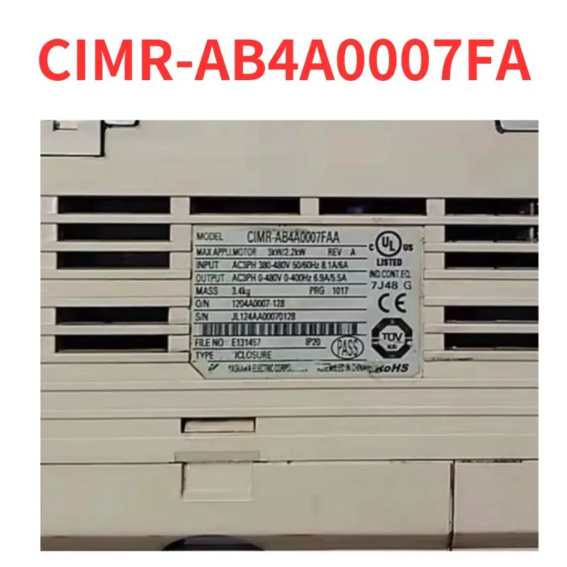 

90% new CIMR-AB4A0007FA frequency converter tested OK