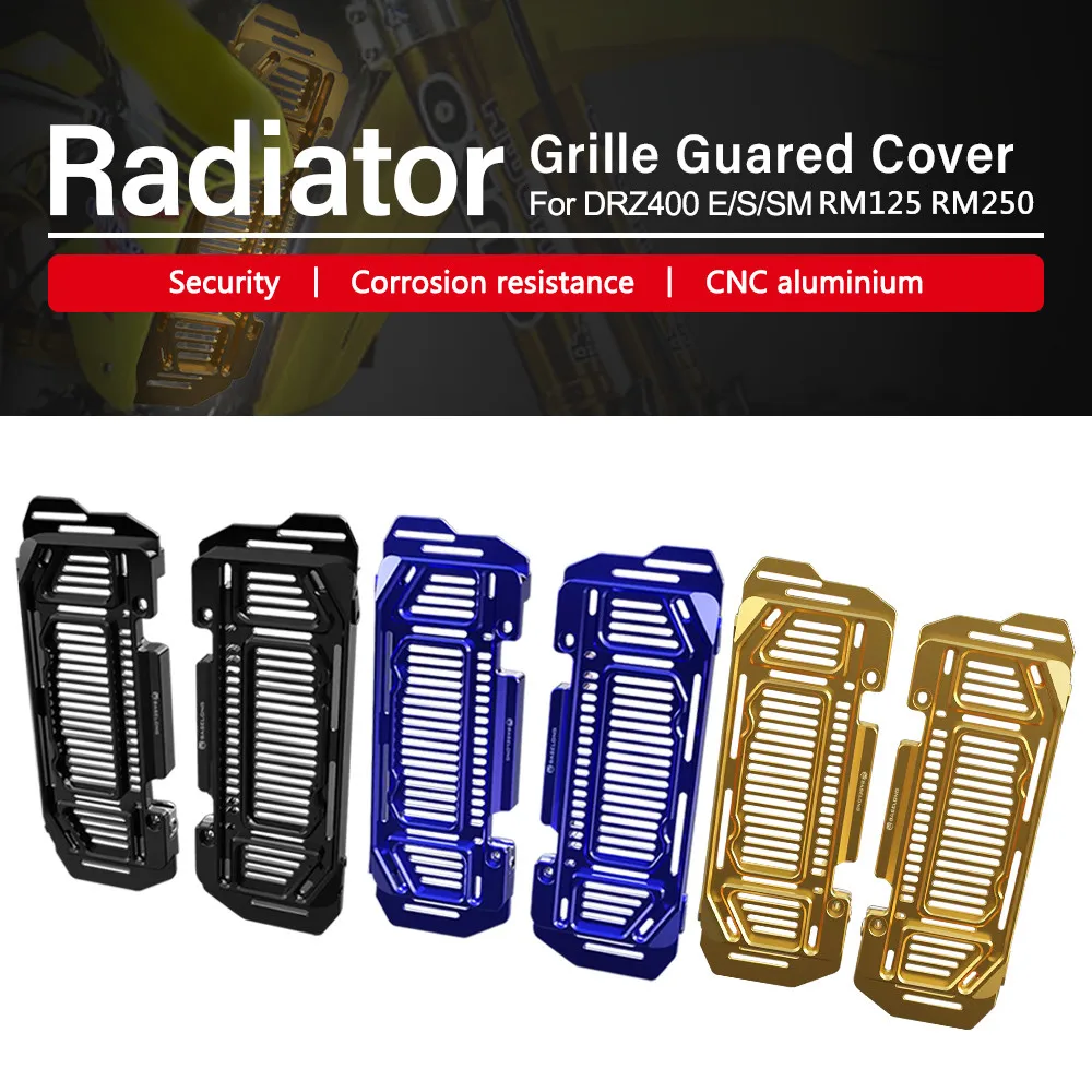 

Motorcycle Radiator Grille Grill Guard Protector For Suzuki RM250 RM125 RM 250 125 DRZ400 DRZ400E DRZ400SSM DRZ Dr-z 400 E S SM