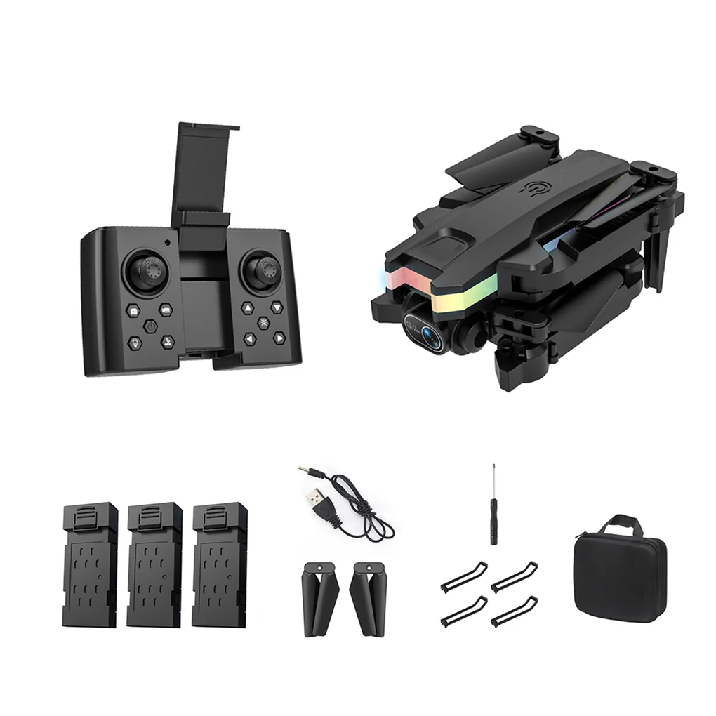WiFi 4K Resolution Drone Headless Mode Altitude Hold Remote Control Photo Shooting Quadcopter 6-axis Gyroscope LED Aircraft