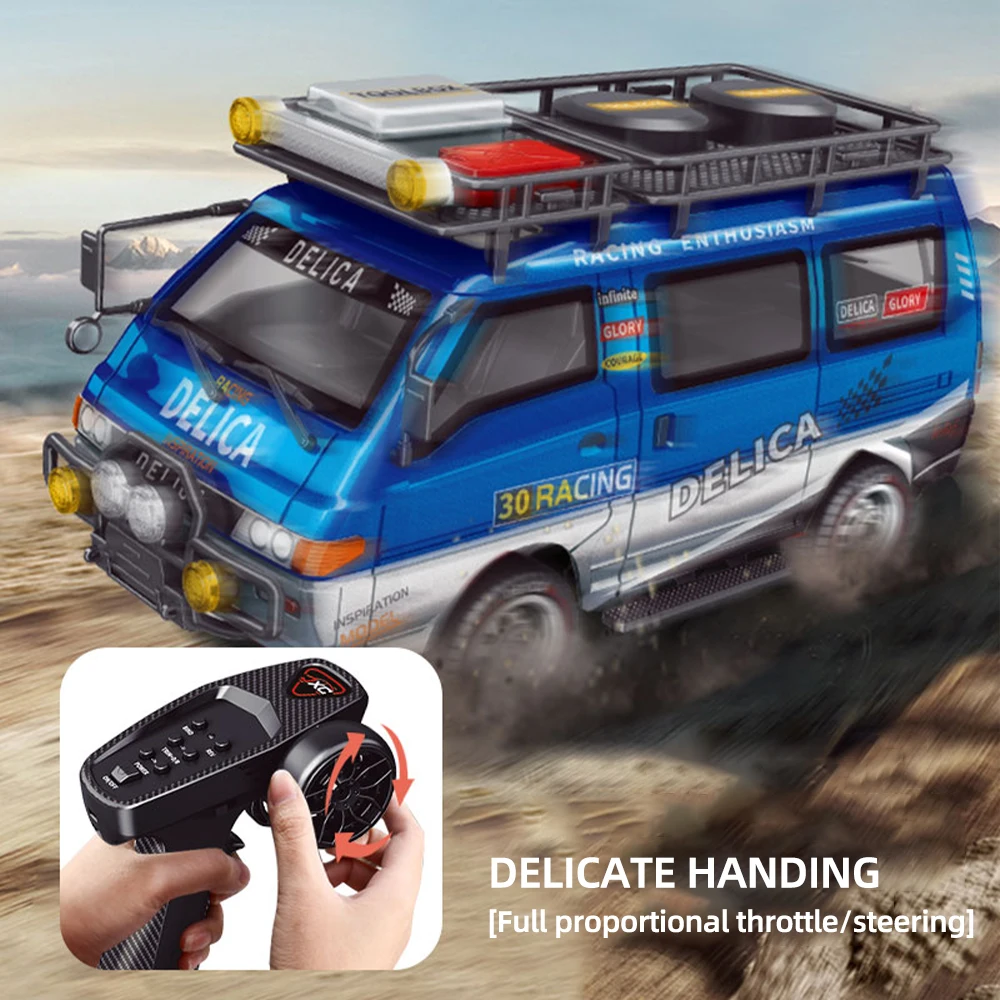 9IMOD RC รถ Delica 1:24 Full Scale 2WD 4WD รีโมทคอนโทรลของเล่นรถมินิบัสของเล่นรุ่น