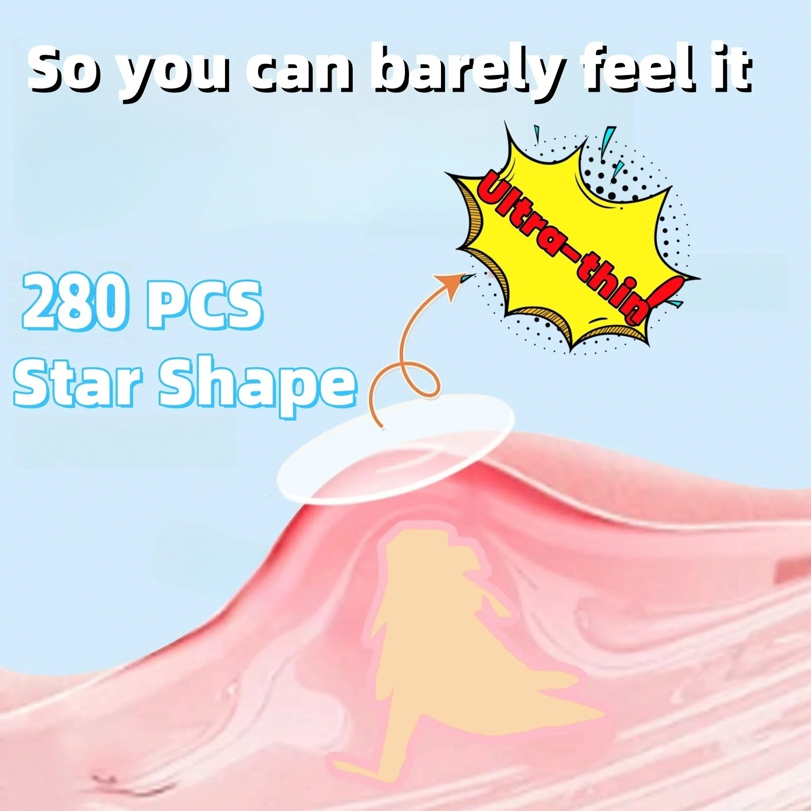 280 رقعة بثرة - رقع حب الشباب اللطيفة وغير المهيجة، رقع بثرة لعلاج حب الشباب - رقع متعددة الألوان على شكل نجمة، ماء