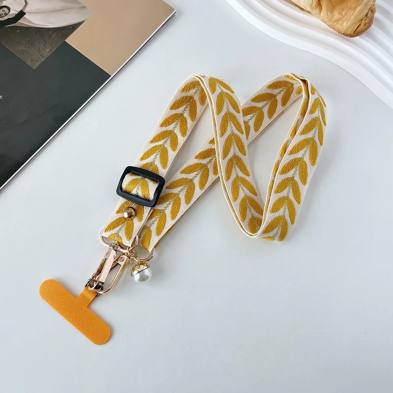 

Модный универсальный регулируемый ремешок для телефона через плечо, шейный ремешок, веревка, женский жемчужный кулон, подвесные ремешки для телефона с защитой от потери