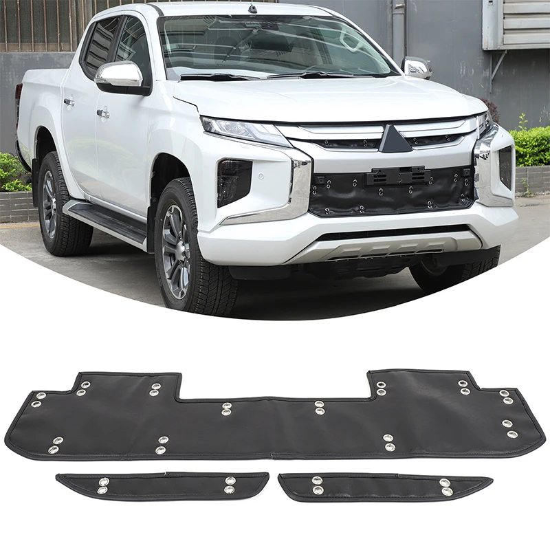 

Front Bumper Grille Protect Cover Radiator Winter Shield Grille Anti-freeze Cover Car Gadgets For Mitsubishi L200 2019-2023