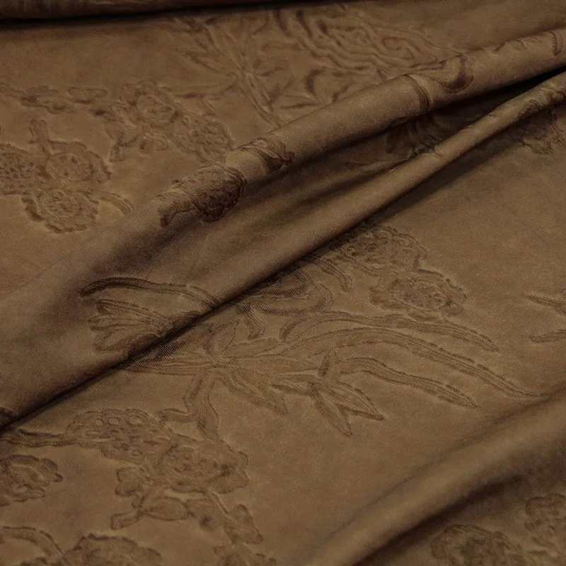 

Artistic silk jacquard dirty dyeing art fabric a niche design