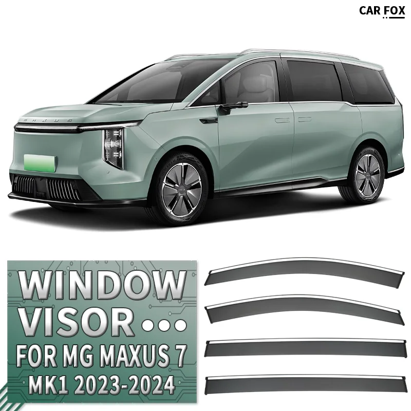 

FOR MG Maxus 7 2023+ Plastic Window Visor Vent Shades Sun Rain Deflector Guard 4PCS/SE FOR MG Maxus 7 2023+