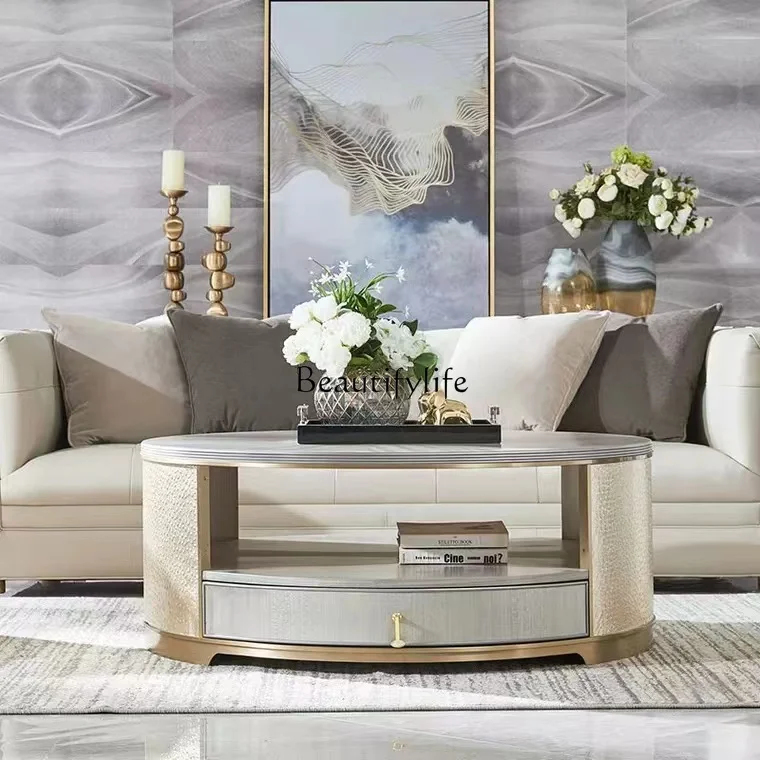 American light luxury solid wood sofa combination modern simplicity living room furniture modern simplicity