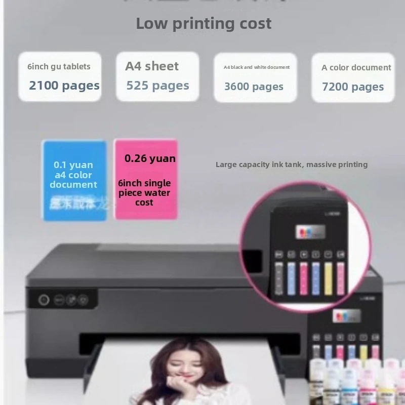 L18050 color inkjet a3 photo printer, wireless 6-color L1800 thermal transfer film 18058