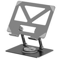 Vothoon Tablet Stand for iPad Stand Holder Desktop Portable Foldable iPad Pro Holder Compatible with 4-13 inch Tablet Smartphone
