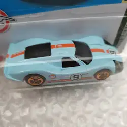 Gulf 1967 Ford GT40 RC Racer Retro Diecast #9 Model Action Figures Toy Doll Gift Collectibles Car Vehicle 2020 Damage Box Real