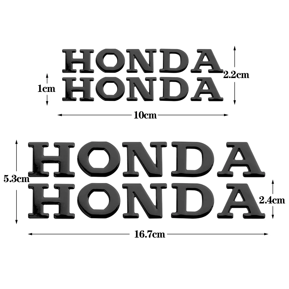 Naklejka 3D Honda Logo z literą na zbiornik motocykla