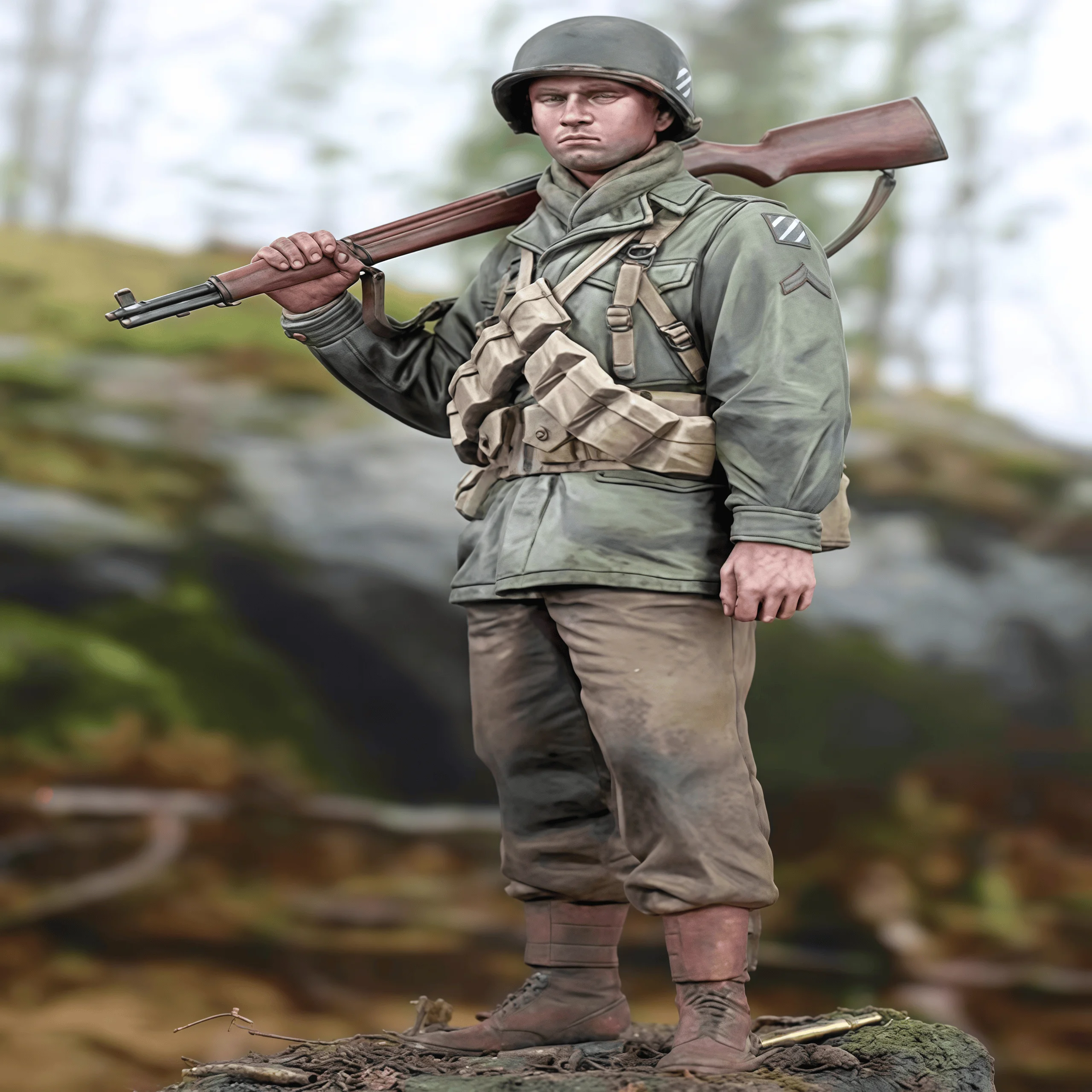 

High Quality 1/16 Cast Resin Model Assembly Kit for US 3rd Infantry Division Soldiers, Unpainted