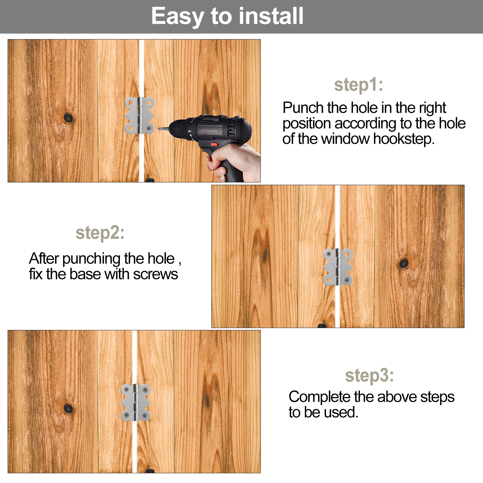 

48 шт., никель-белые бронзовые петли, 180 градусов, ретро-стиль, маленькая фурнитура для шкафа-бабочки, сделай сам, мебель, гардеробная обувь