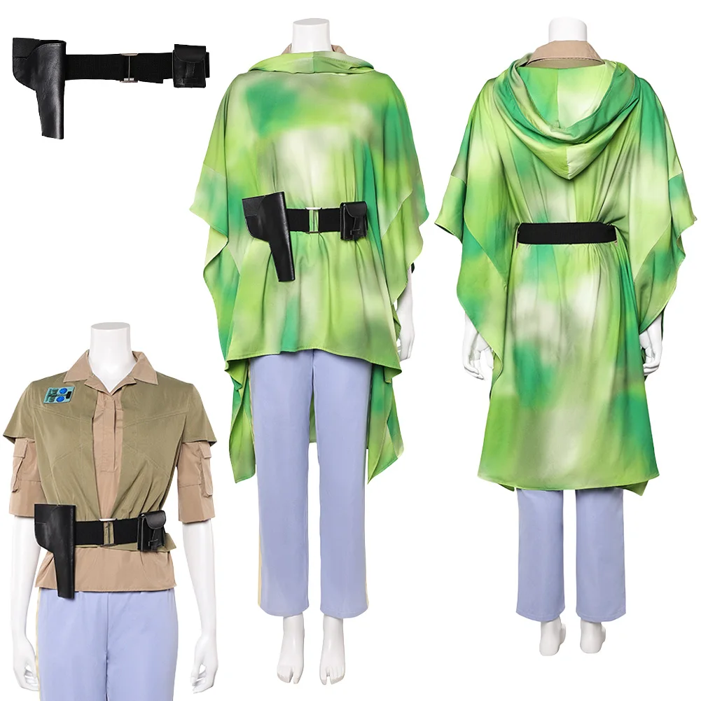 

Leia Cosplay Fantasy Camouflage Uniform 1983 Movie Space Battle Episode VI Costume Disguise Adult Women Party Outfits
