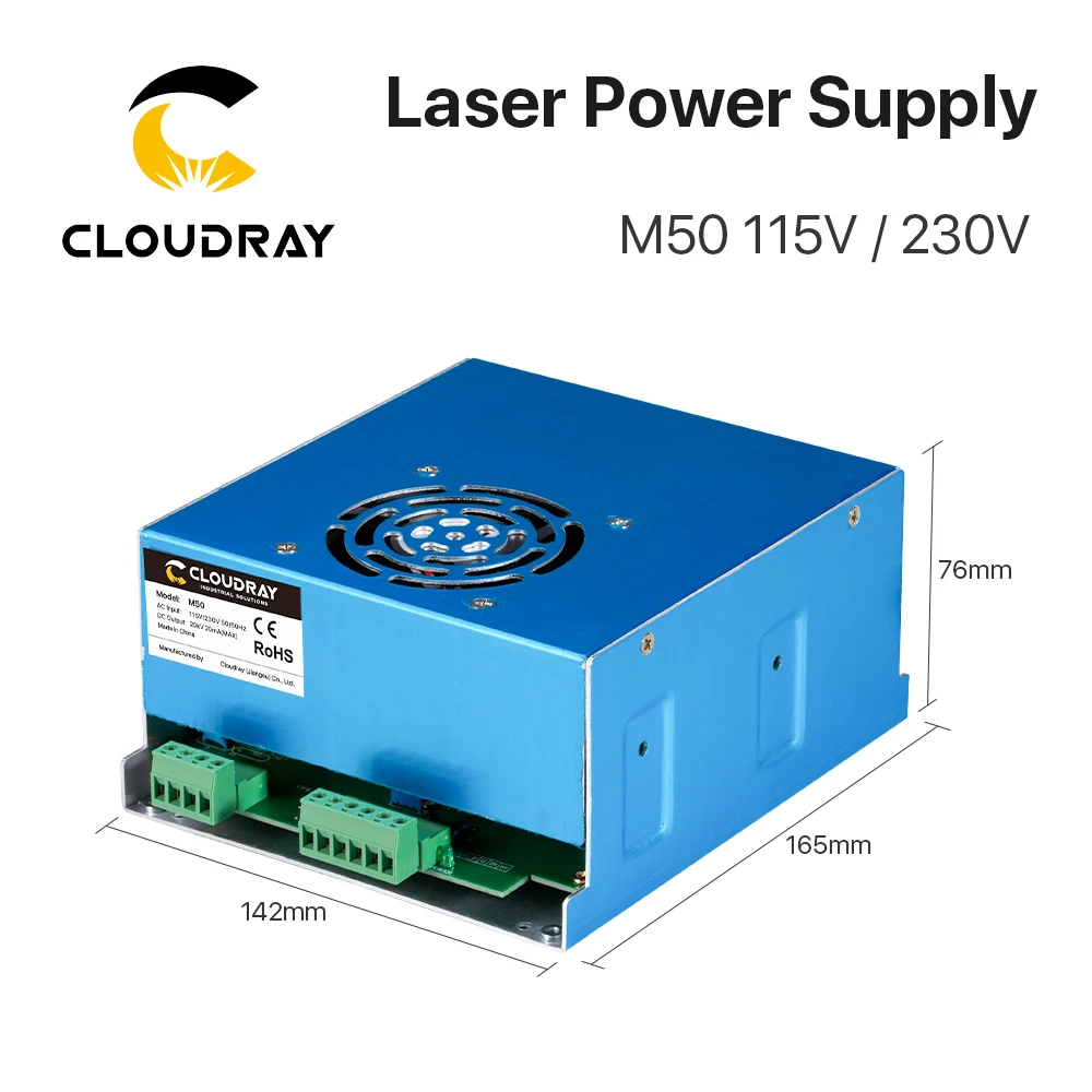 Cloudray 50W CO2 Laser Power Supply 3A Output  for 45-50W Laser tube CO2 Laser Engraving Cutting Machine M50