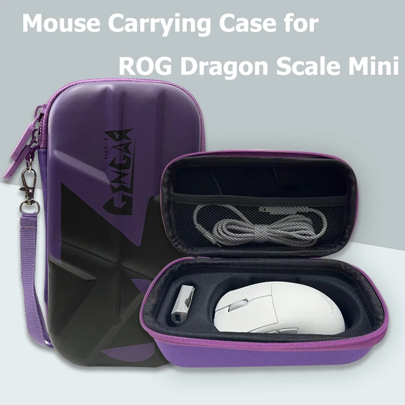 Hard Shell Mouse Storage Case Applicable ASUS ROG Harpe/Keris Gaming Wireless Mouse,Protective Carrying Box for Gaming Mice