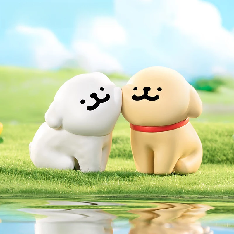Caja ciega de la serie Maltese Happy Snuggling, Caja misteriosa, muñecas, regalo, figuras de acción de Anime, Juguetes