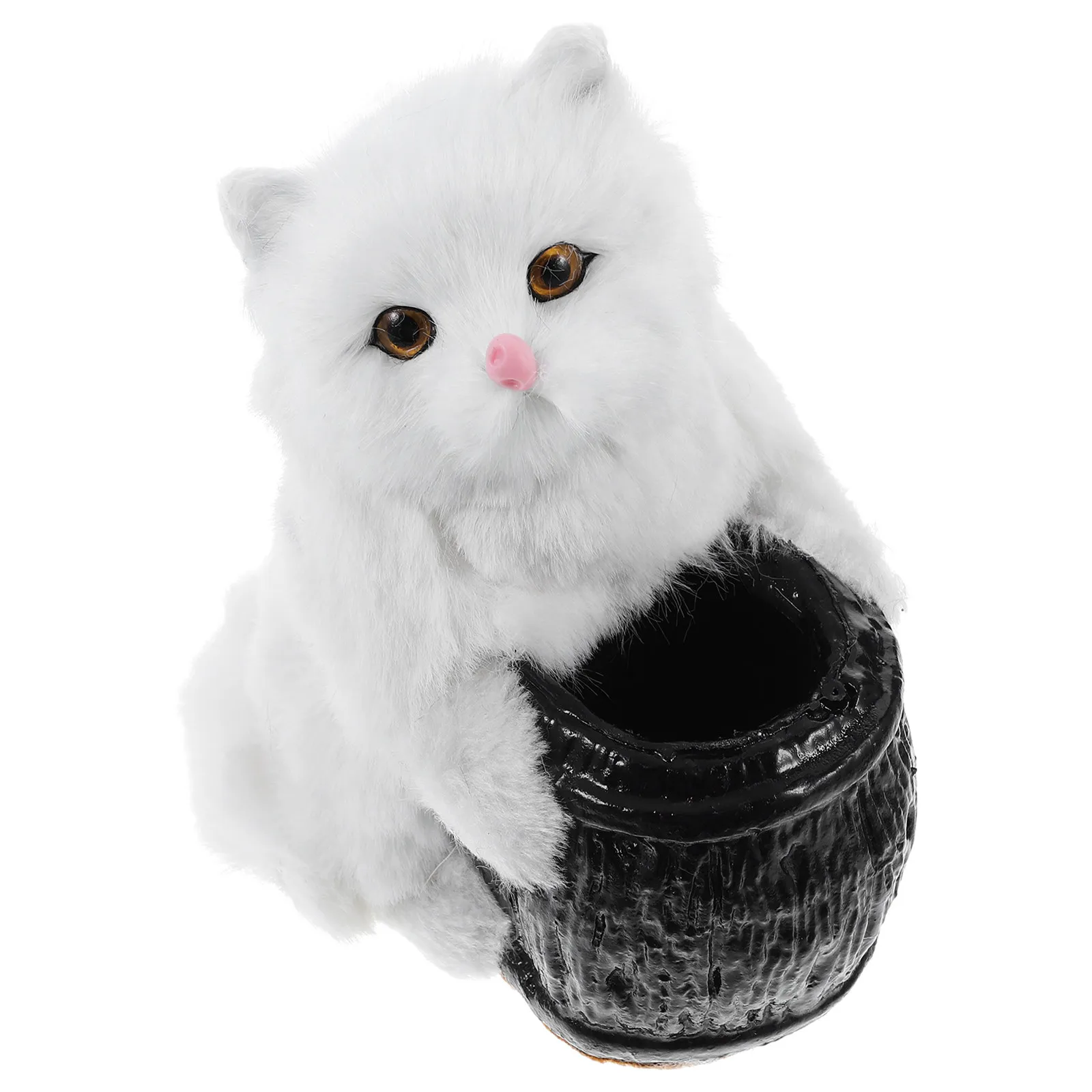 

Милый держатель для ручек в виде кошки, мягкий плюшевый органайзер для офисного стола, декоративный держатель для карандашей для дома и школы