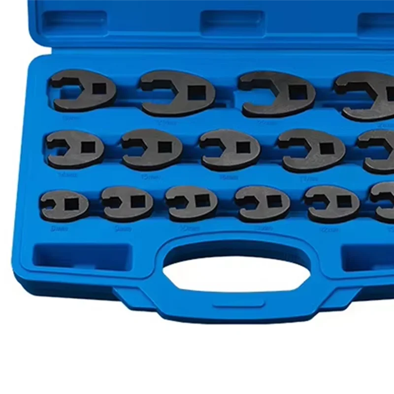

A74E-Crow Foot Open End Wrench 1/2 3/8 Inch Drive Spanner Crowfoot Wrencher 8-24Mm Oil Pipe Wrench