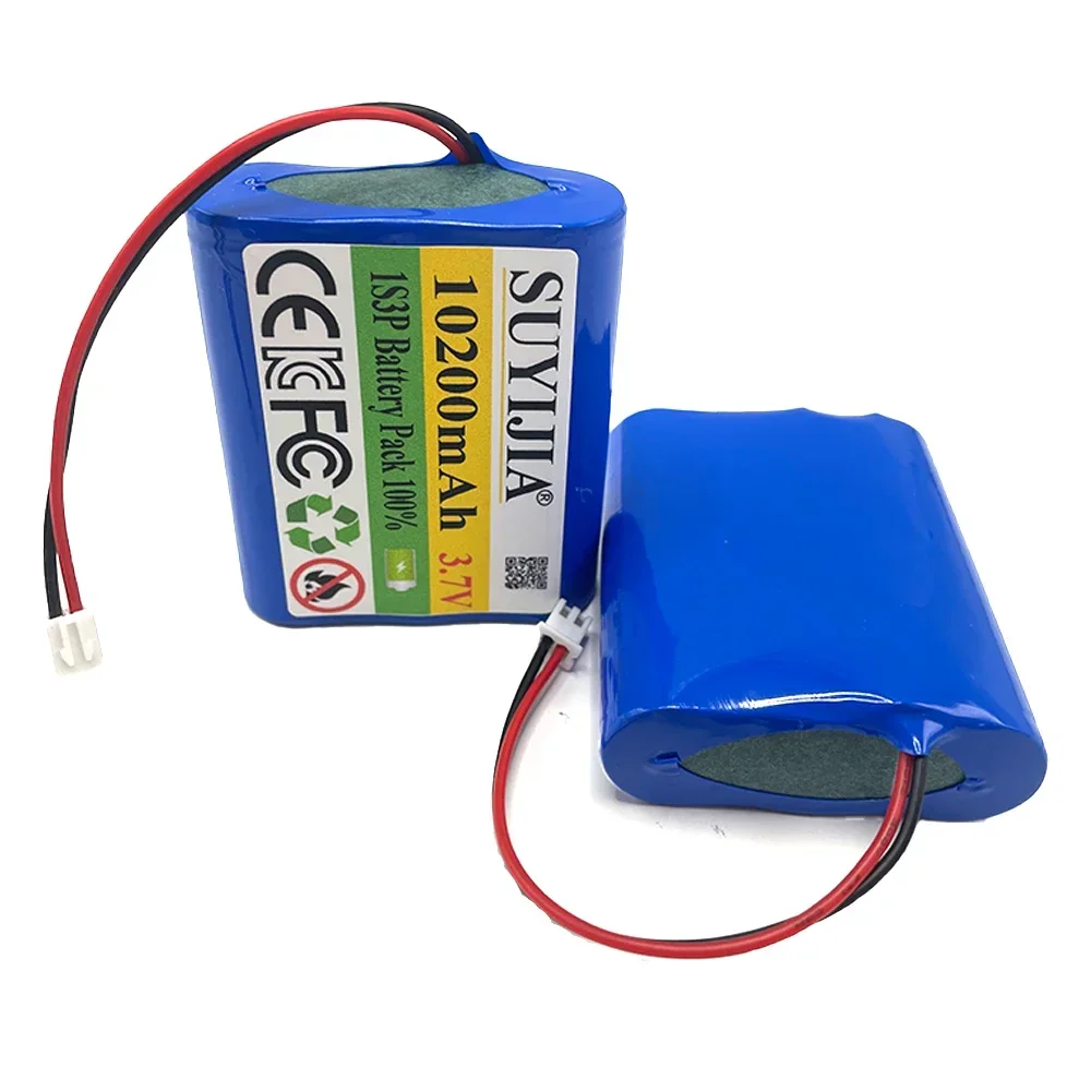

18650 1S3P Battery Pack 3.7V 10200mah Lithium-ion Toy Salon Rechargeable Battery Pack Xh2.54 Plug-in Built-in BMS