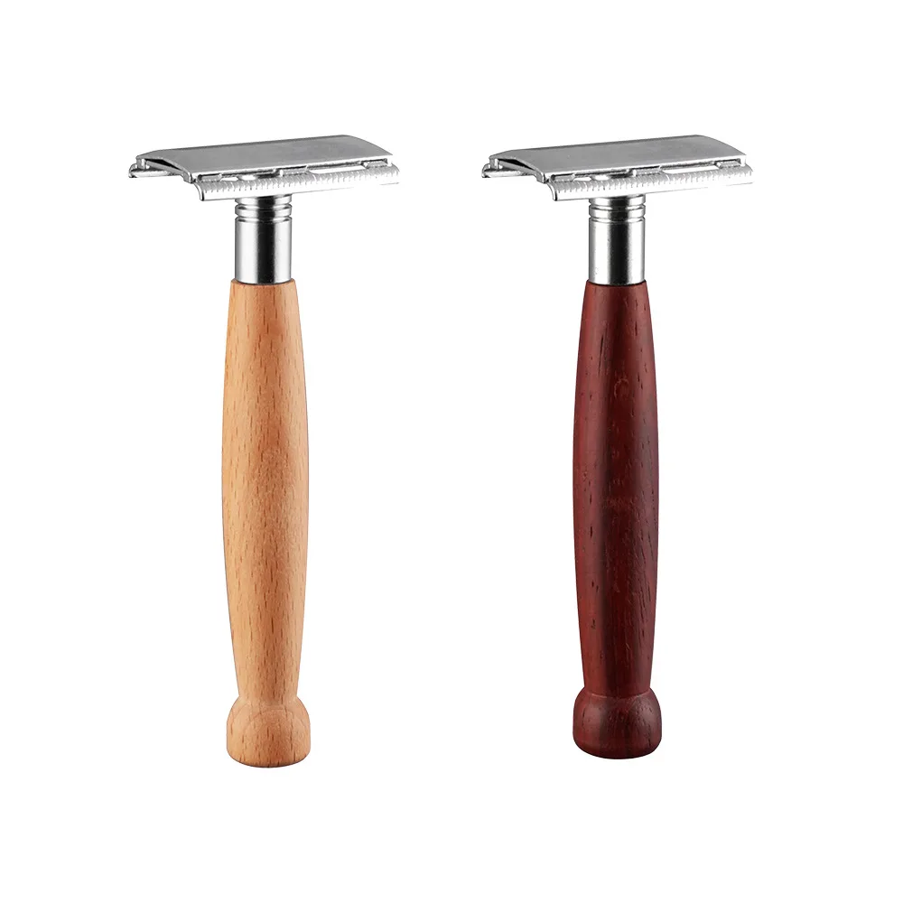 

Safety Razor Wooden Handle Double Edge Razors Men Shaver