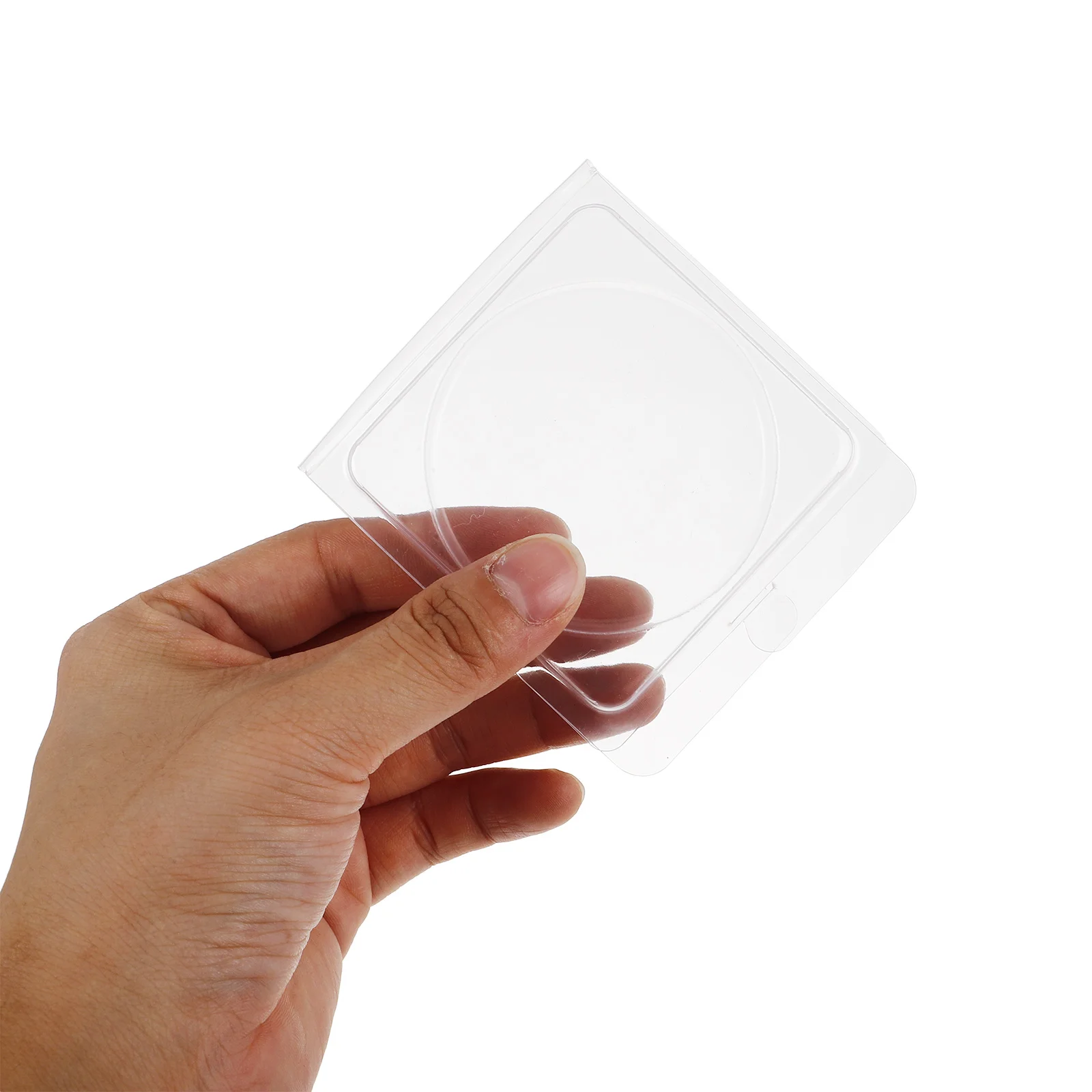 40 pièces de palettes de fard à joues vides 59 mm, boîte de surligneur DIY, boîte de maquillage en plastique transparent, plateaux de maquillage rechargeables, organiseurs pour femmes, beauté personnalisée