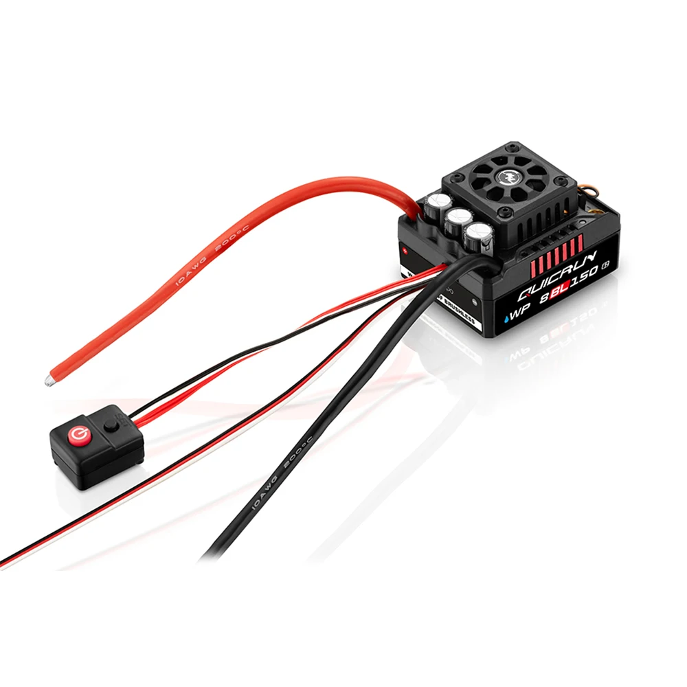 HOBBYWING QuicRun WP 8BL150 G2  3-6S 150A Brushless ESC for 1/8 RC Model Car LCD LED ESC Program Card Buggy Accessories