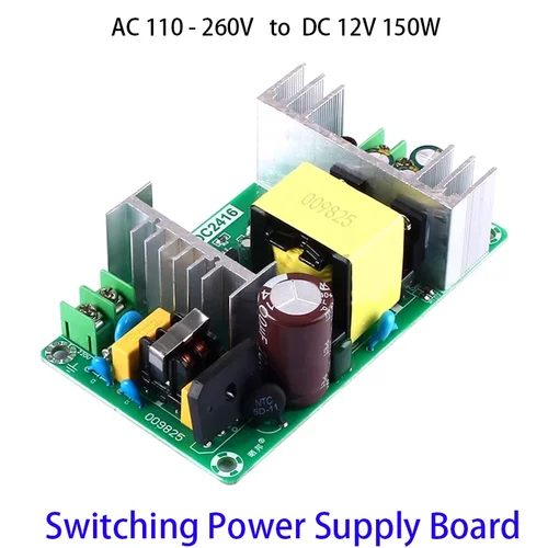 AC 110V 220V 230V a DC 12V 150W Placa de alimentación conmutada 12V 1A 2A 3A 5A 13A 17A Módulo de alimentación aislado Módulo de alimentación AC-DC