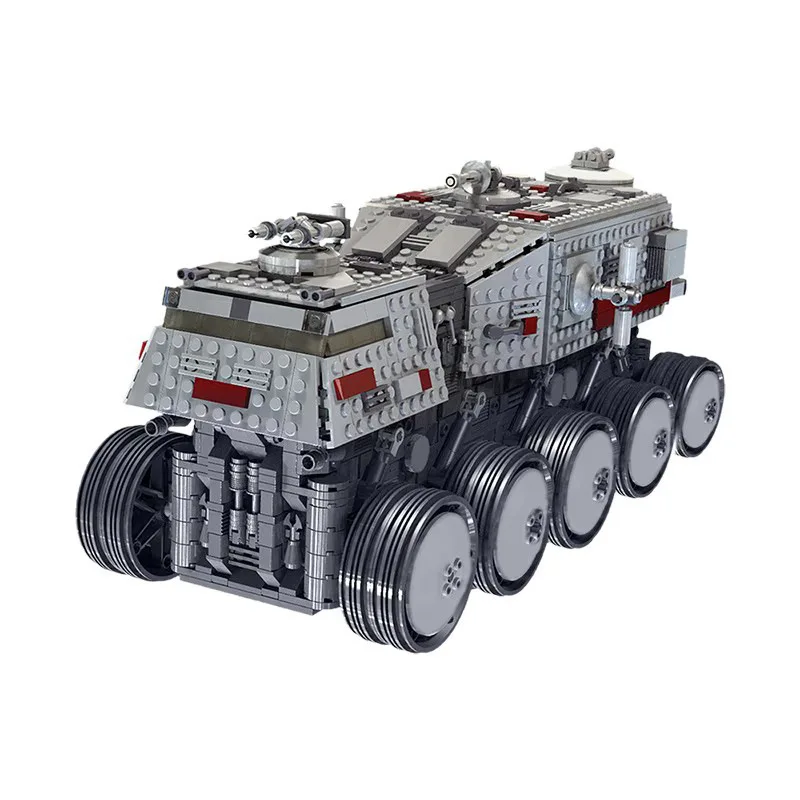 Chinese Building Blocks, UCS Juggernaut MOC-0261, HAVw A6 Clone Turbo Tank, Heavy Armored Vehicle Model for Collection