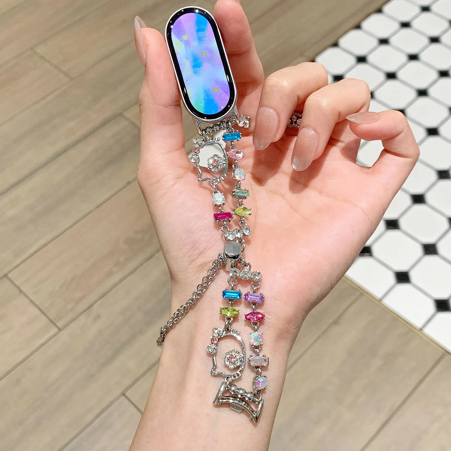 �y�Z�[�����z�����_�C�������h���ߍ��݃u���X���b�g�X�g���b�v Xiaomi Band 8/9 Pro 10�Ή� ���f�B�[�X�����p�X�g���b�v Redmi Watch 4/5/6�Ή�