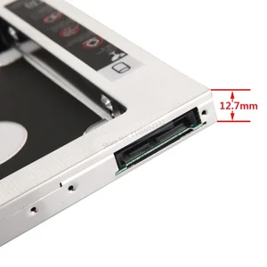 Aluminium Second HDD SSD Festplattenfall Caddy Optical Case 12,7 mm SATA für Samsung RV520 RV720 R710 Q318 RC710 NP300E4A 6 Hauptverkäufe NP300E4A - №6