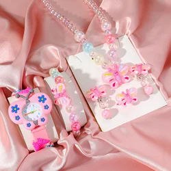 Popular Children's Butterfly Quartz Watch Set