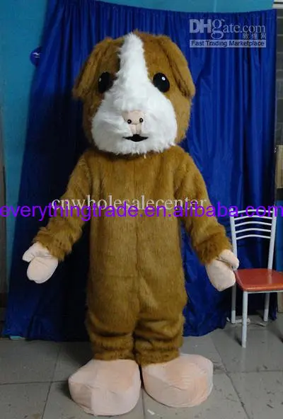 Costume de mascotte de personnage de hamster marron pour adulte, robe d'halloween de noël, accessoires complets, tenue de mascotte