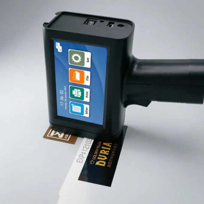 M20 25.4mm Handheld Inkjet Coder 1 Inch Large Height Printer for Packaging Bag Carton Box Expiry Date Logo Batch Number Printing