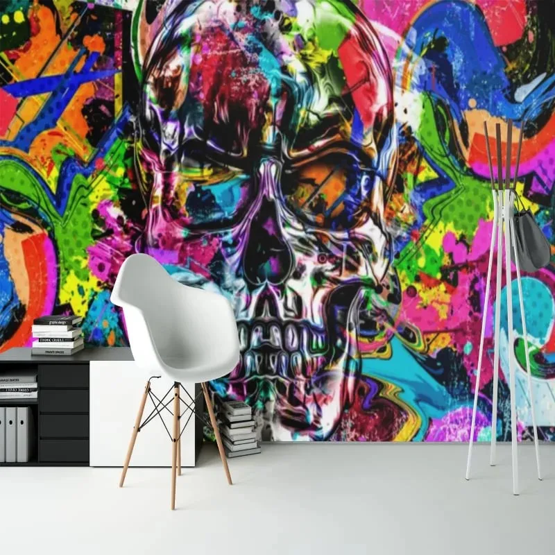 

Customized Size Mural Graffiti Painting Indoor Background Wall Decoration Painting 3D Wallpaper Mural Painting