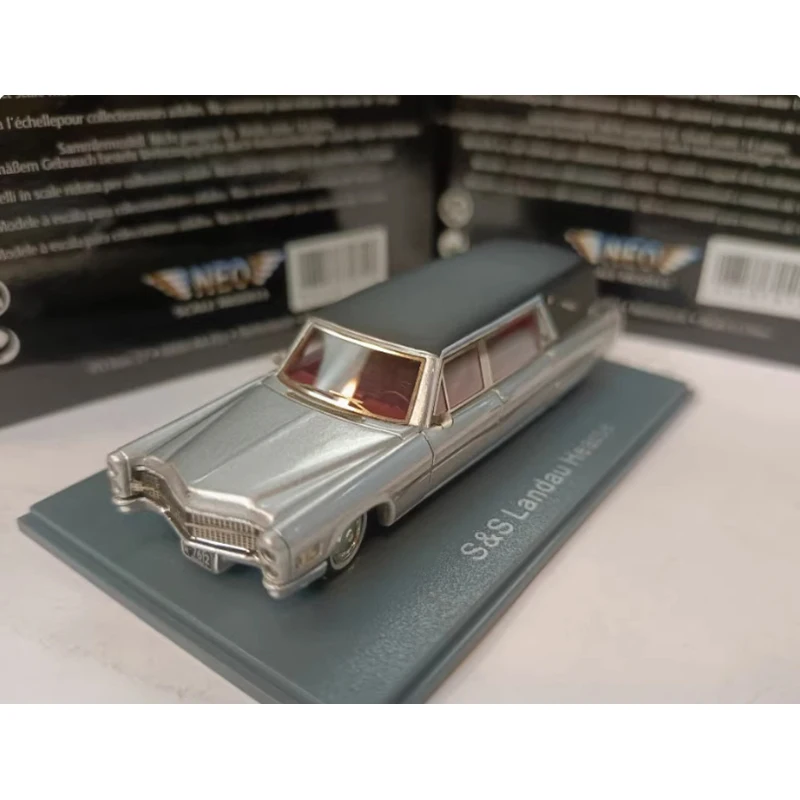 Neo Resin 1:87 Cadi S＆S Landau Hearse Coffin Car Model Classics Adult Souvenir Gift Hobby & Toys