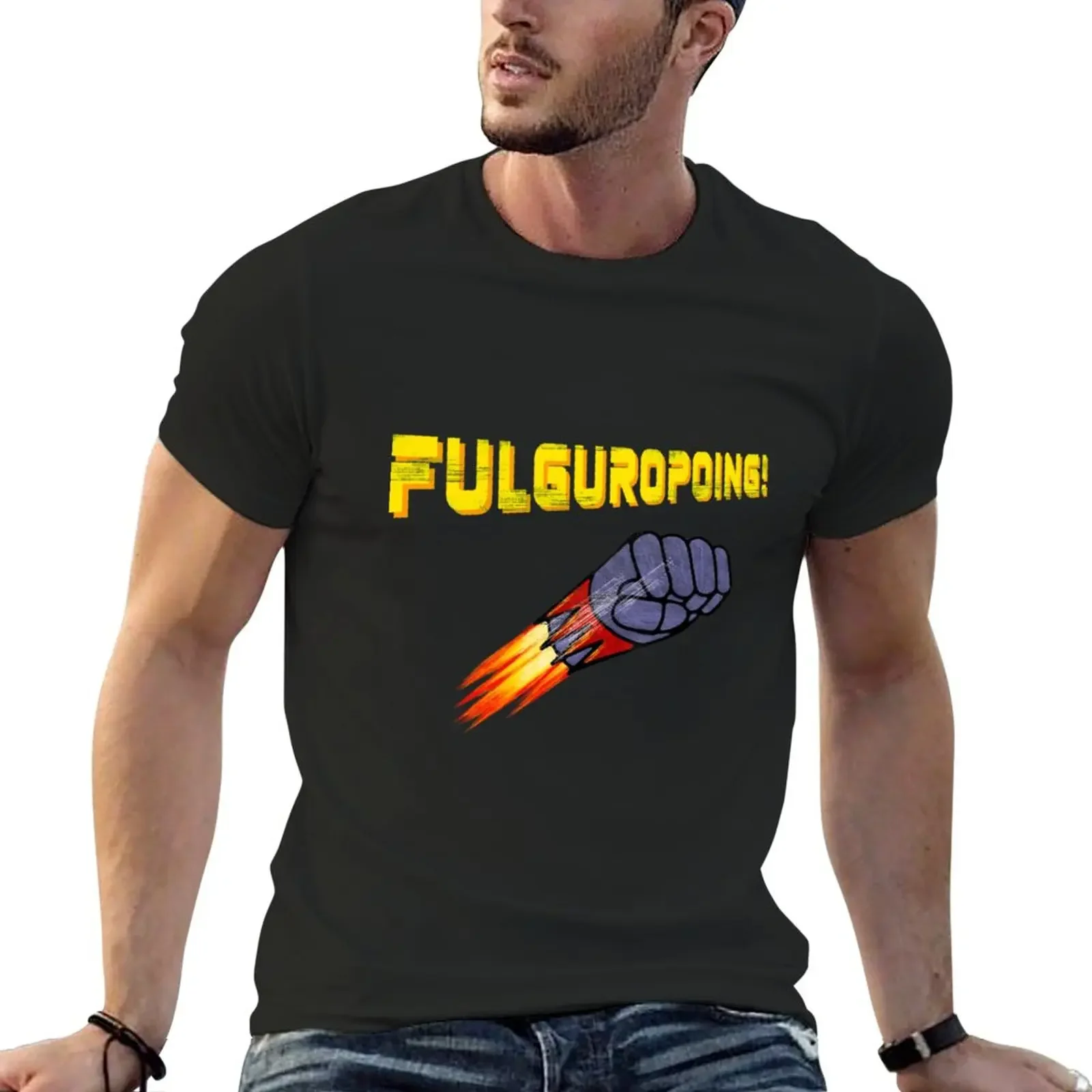 

Fulguropoing! - Goldorak T-Shirt heavyweight t shirts man clothes kawaii clothes t shirts for men graphic