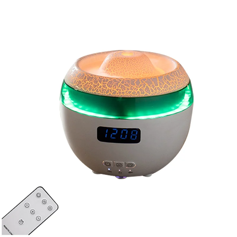 FZFZ Umidificatore dinamico Home Desktop Display digitale Orologio Telecomando senza fili Essenza Olio Aromaterapia Macchina Spina UE
