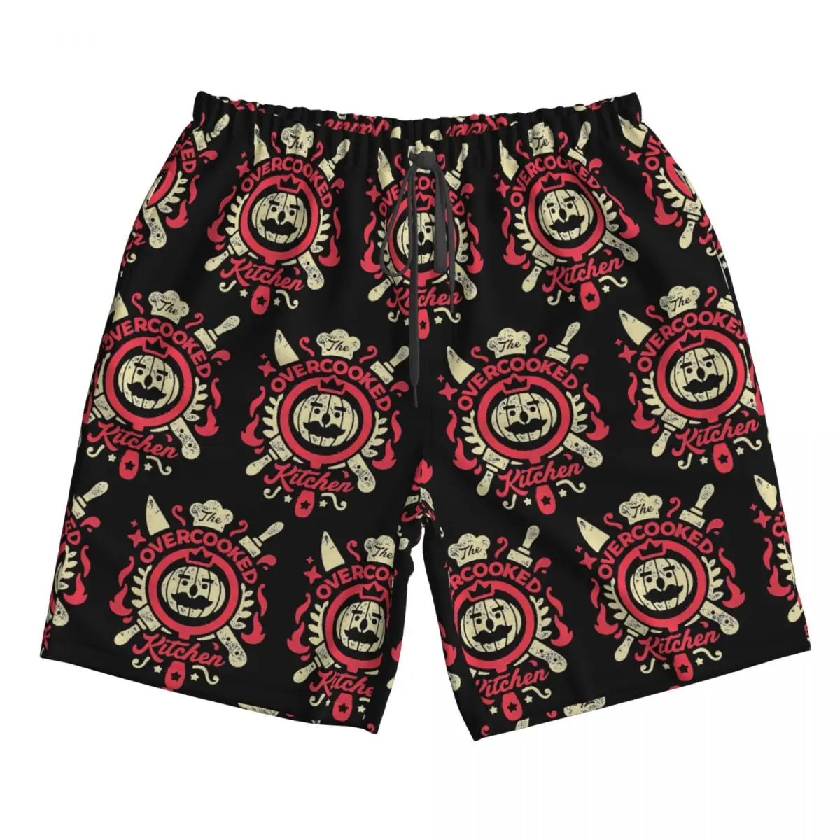 

Overcooked Game The Kitchen Trunks Beach Board Shorts Casual Quick Dry Swimming Summer Men Pants