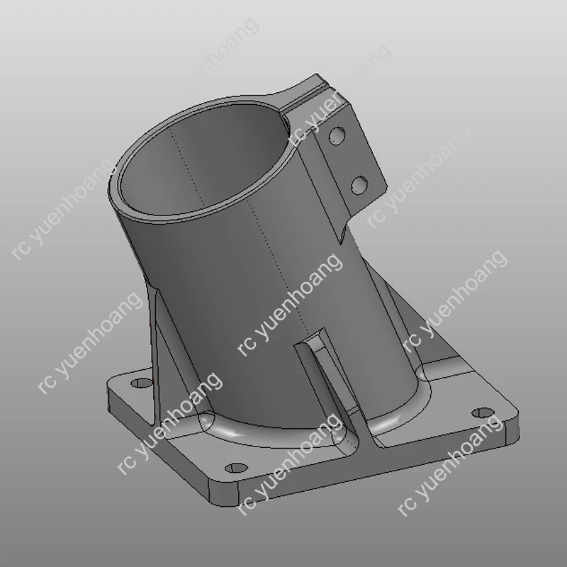 Base de montage pour train d'atterrissage de importateur RC, 6061, 35mm/40mm, siège en fibre, 5 axes, usinage fine pour la protection des plantes, accessoires UAV, 1 pièce