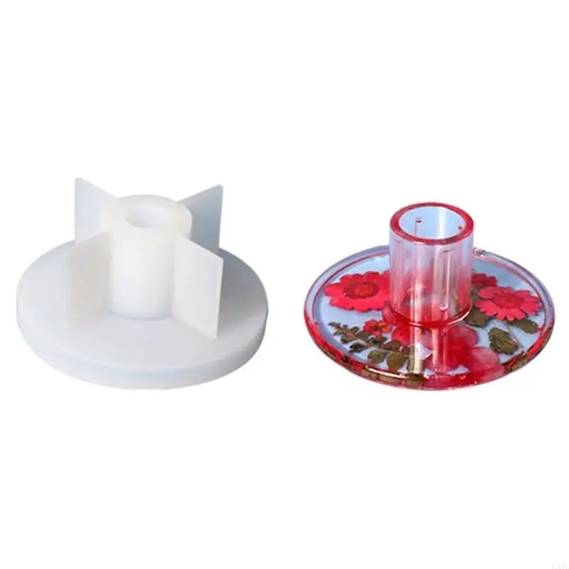 Circle Concrete Holder Tray Mold Lipstick Storage Box Mold for Home Decor
